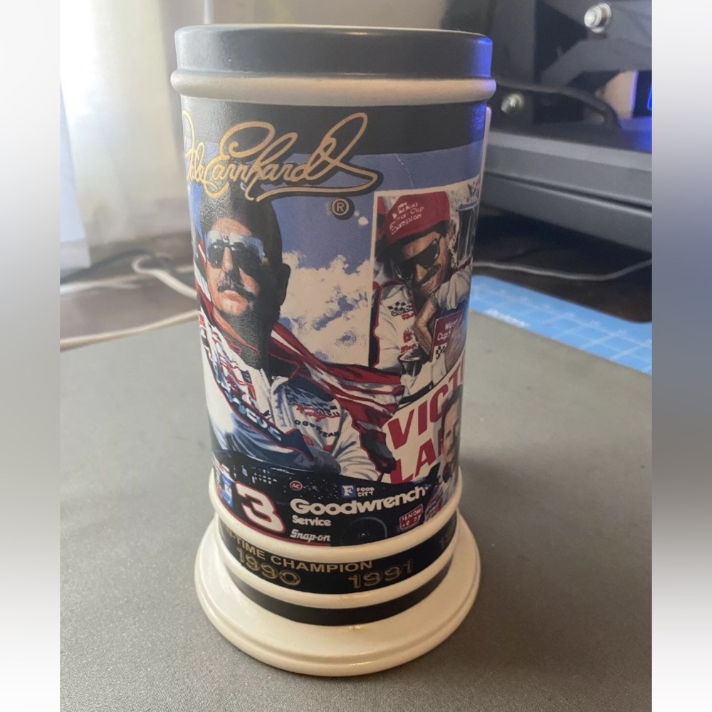 Dale Earnhardt #3 Seven Time Champion Ceramic Beer Stein W/ COA # 08860